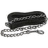 Perris Leather Lead with 30 in Chrome Chain